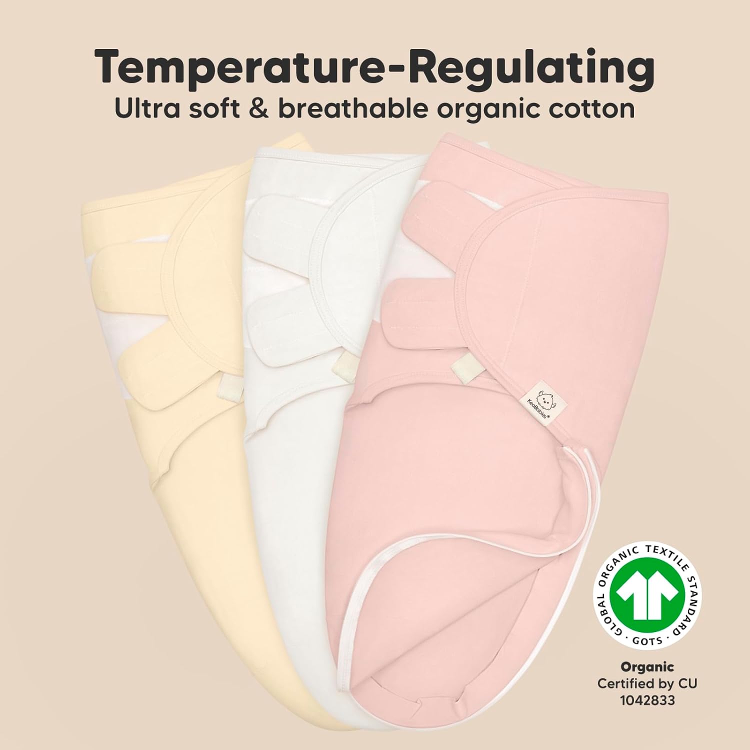 Baby Swaddle Sleep Sacks with Zipper - 3-Pack Swaddles for Newborns 0-3 Months, Infant, Baby Girls, Boys, Soft & Durable Newborn Sleep Sack, Easy Diaper Change Swaddling Blanket (Daffodil)