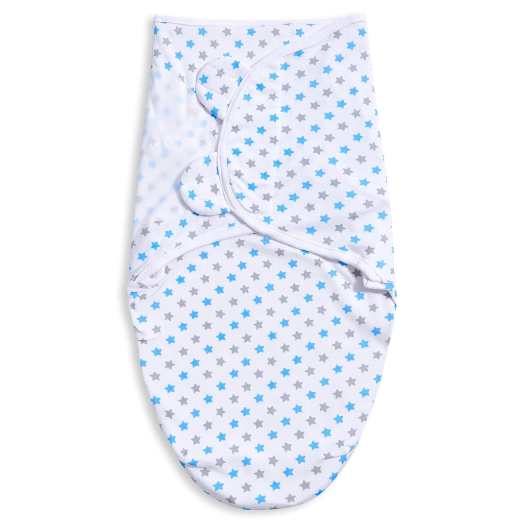 3 Pack Baby Swaddle 3-6 Months - Infant Adjustable Newborn Swaddles Blanket Baby Girl Boy, Swaddling Wrap Blanket Sleep Sack for Newborn-Blue