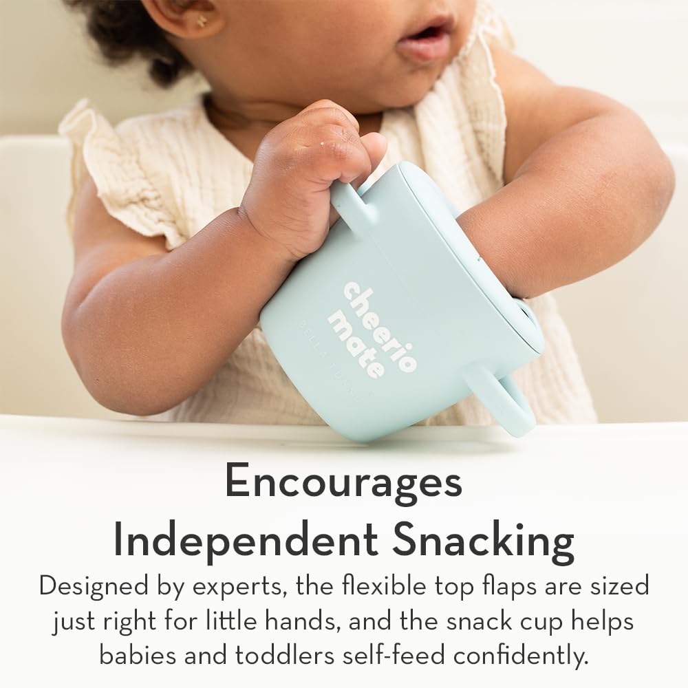Bella Tunno Snack Cups for Toddlers, Silicone Spill Proof Food Container with Lid, Babies & Kids 6-12 Months, Got Snacks