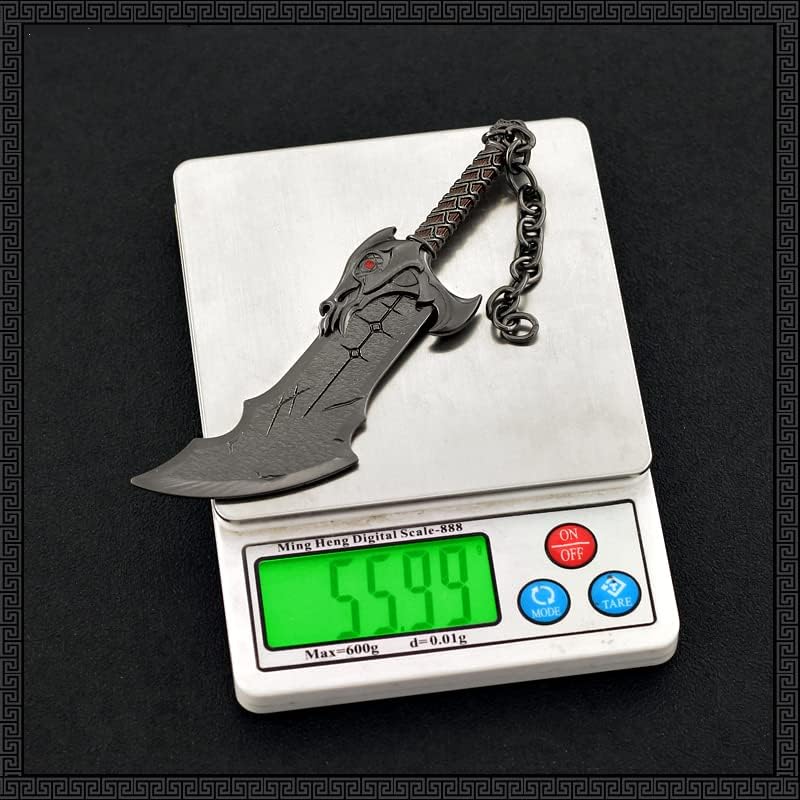 Superbuybox God of War Kratos Blades of Chaos Action Figures Game Collection Keychain Desk Decoration Backpack Pendant Gift