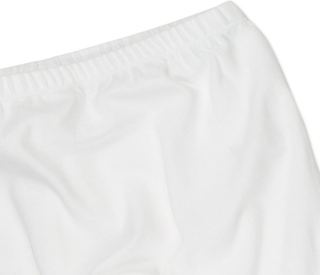 HonestBaby 3-pack Footed Pants Roomy Fit Pull on Bottoms 100% Organic Cotton for Infant Baby Boys, Girls, Unisex