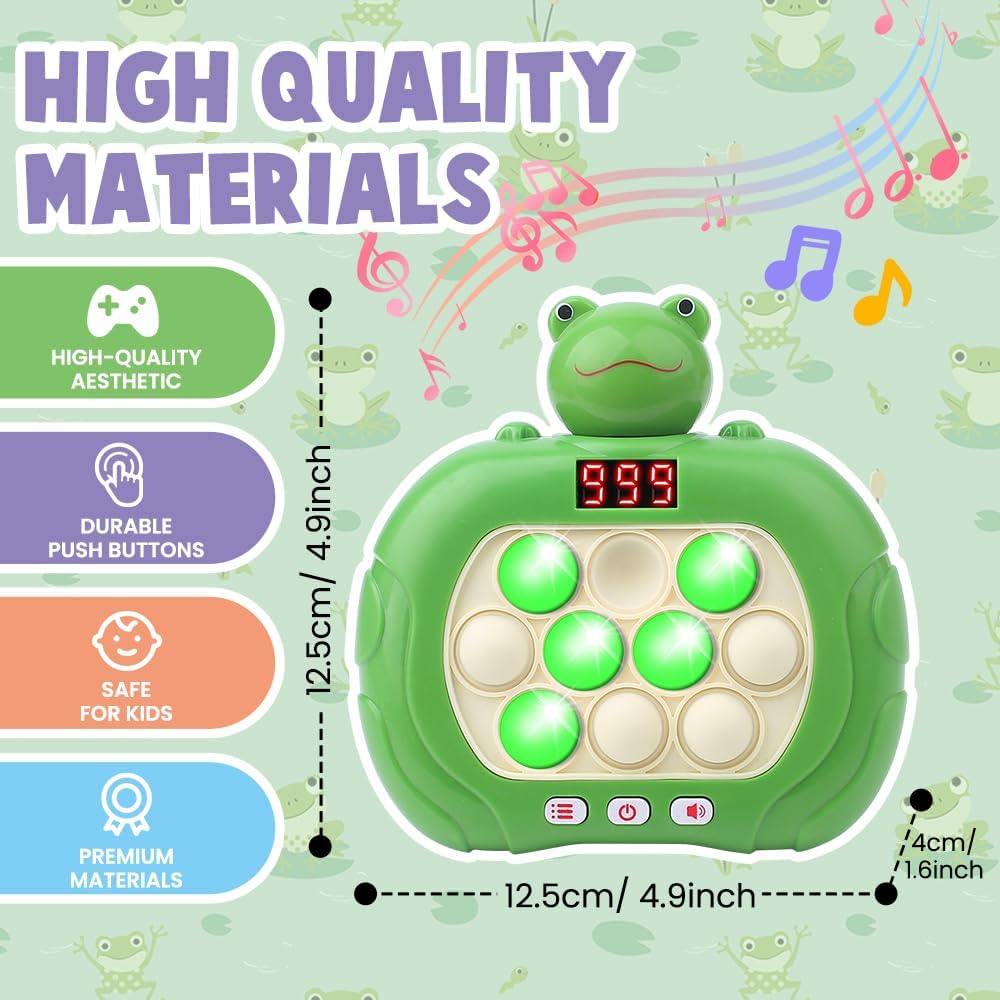 Pop Fidget Toys, with Led Screen Handheld Puzzle Games Sensory Toys, Party Fillers, for Kid/Teens Girls and Boys Travel Toys Easter Basket Stuffers Party Favors