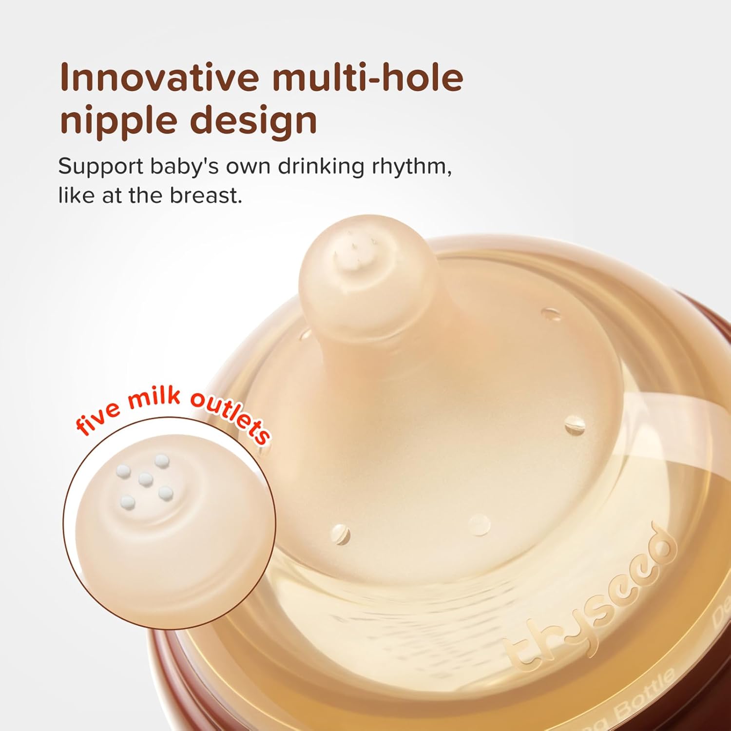 Glass Natural Anti-Colic Baby Bottles | Newborn Breast Like Nursing Bottle for Breastfed Babies with Nipple(2-3 Months),5oz,1pack