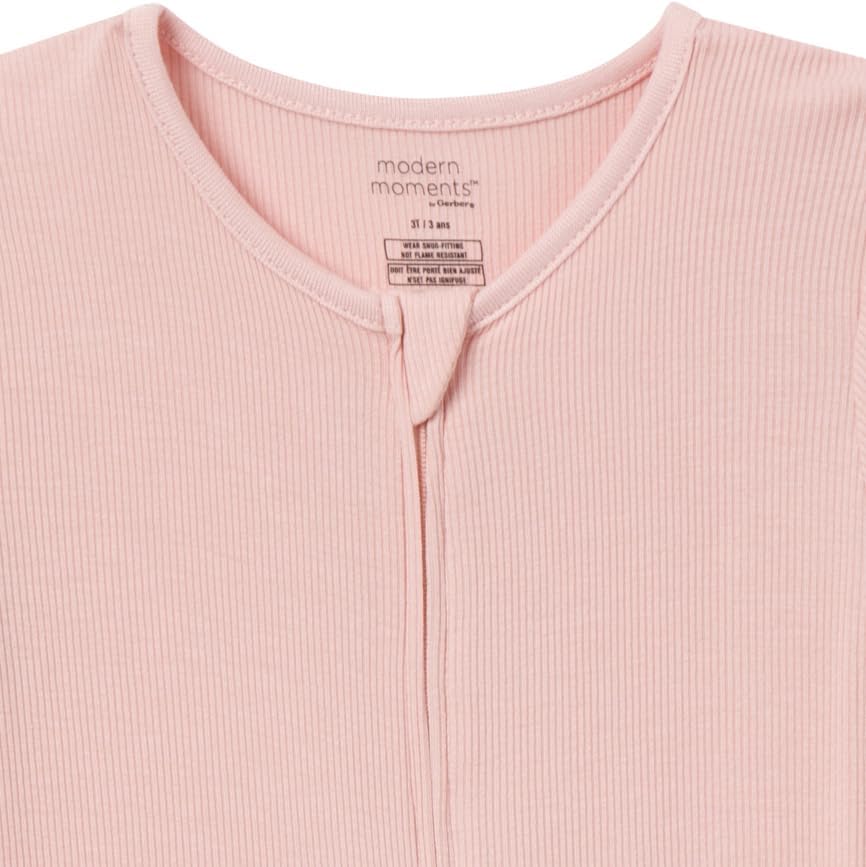 Modern Moments by Gerber Unisex Baby Viscose 2-Pack Footless Tight Fitting Pajamas