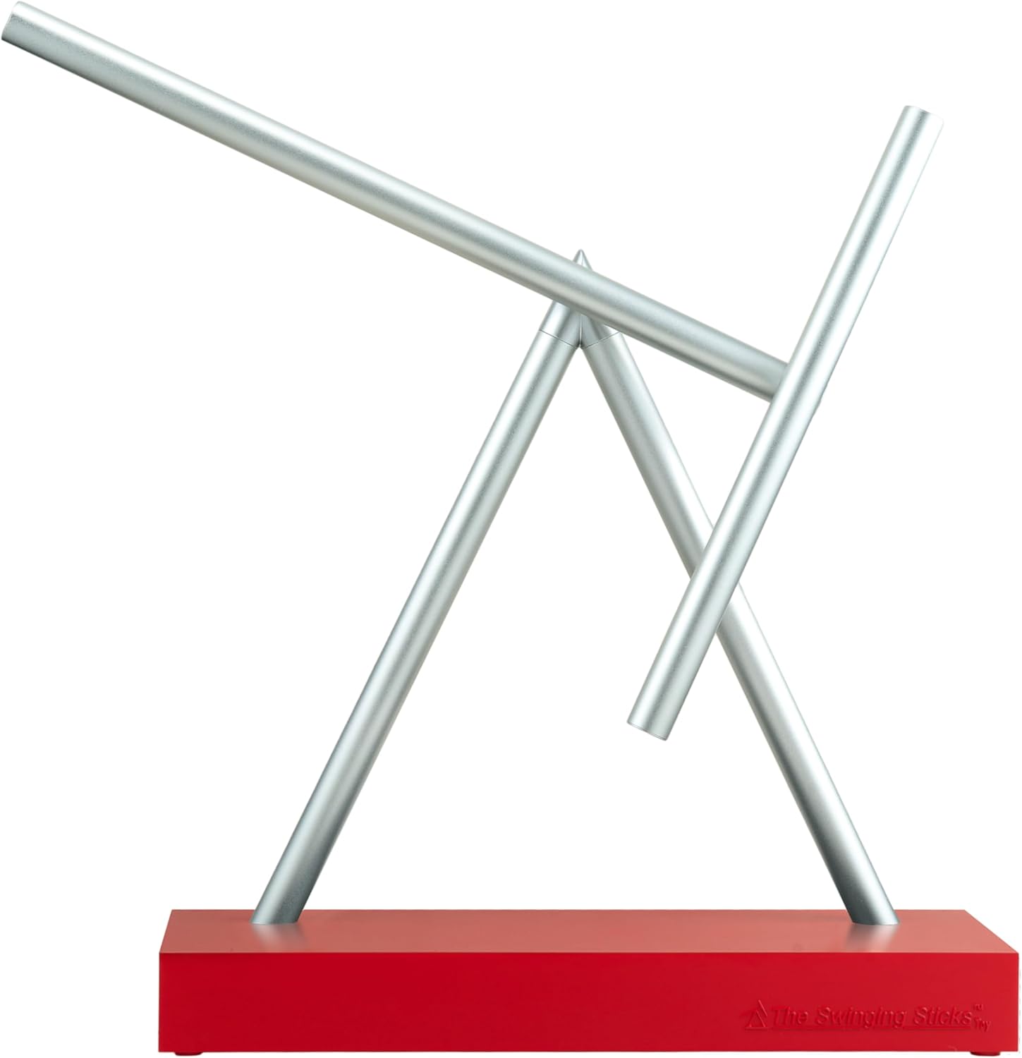 Kinetic Energy Sculpture - Desktop Replica Version (Silver/Red)
