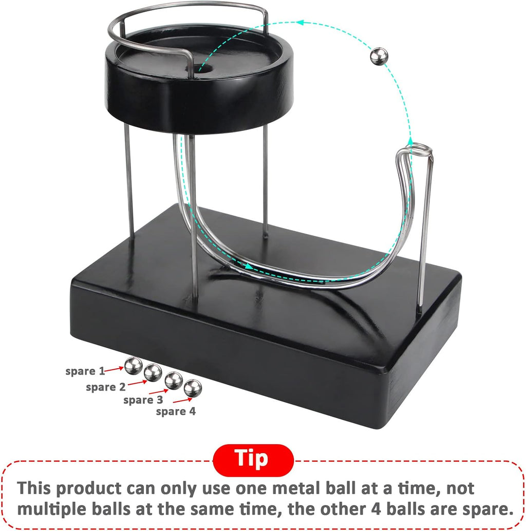 Kinetic Art Perpetual Motion Machine, Physical Balance Kinetic Energy Model, Newtons Science Physics Gadgets, Non-Stop Rolling Ball Toys, Balance Stress Relief Creative Gifts for Friends and Family