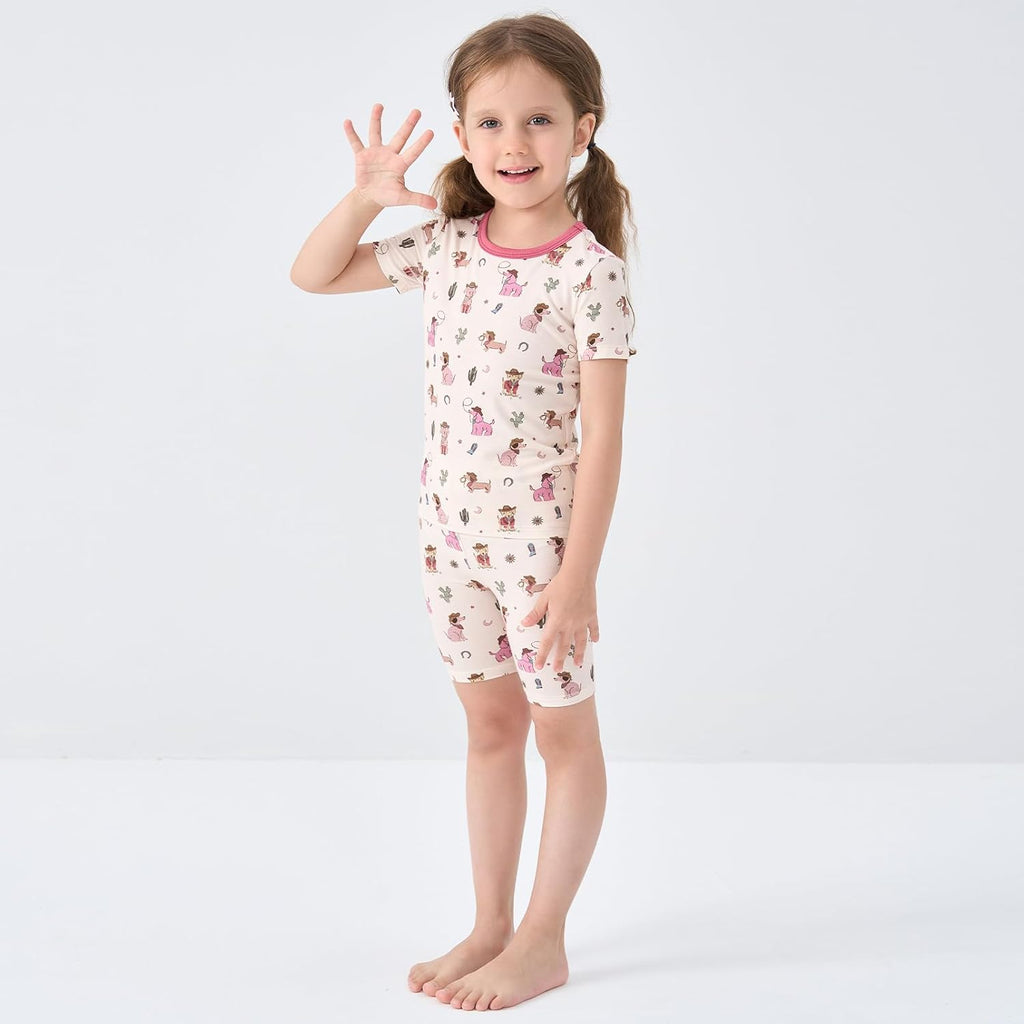 pureborn Baby Toddler Kids Viscose from Bamboo Pajamas Set Pjs 2pcs 18M-8Y