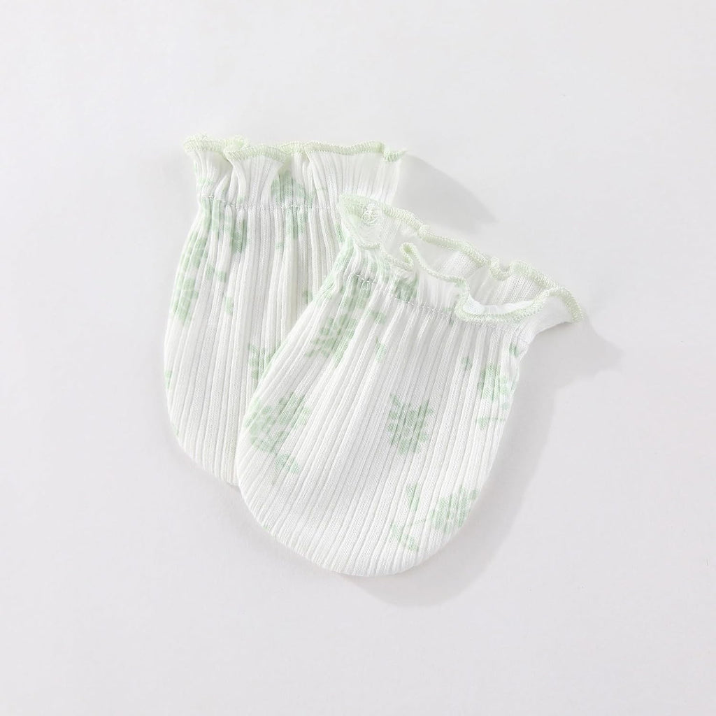 5 Pairs Baby Not Scratch Mittens 0-6 Months New Born Boy Girl Gloves Cute Infant Accessories