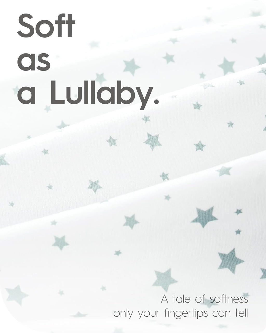 Crib Fitted Sheet Star, Super Stretchy Jersey Crib Sheets, Buttery Soft Boy Crib Mattress Sheets, Ultra Breathable Baby Bed Sheets 28x52x9 Extra Deep Pocket, 2 Pack