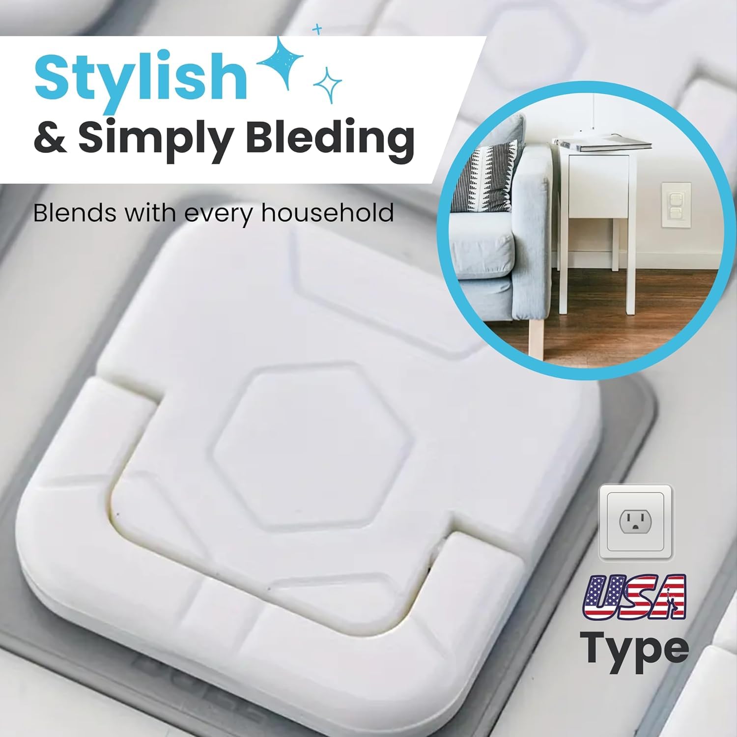 Outlet Covers Baby Proofing with Pull Handle - Plug Covers Baby Proofing- White Baby Proof Outlet Covers 3 Prong Child Proof Outlet Cover (White, 10 Count)