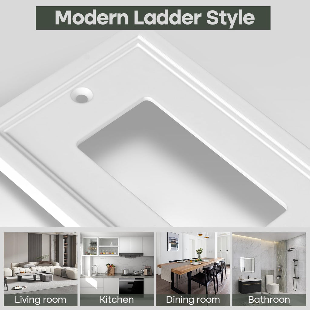 4 Pack Single Decorator Switch Cover Plate White Classic Decorative Decorator Switch Plates Cover 1 Gang Rocker Wall Plate Cover for Duplex Toggle