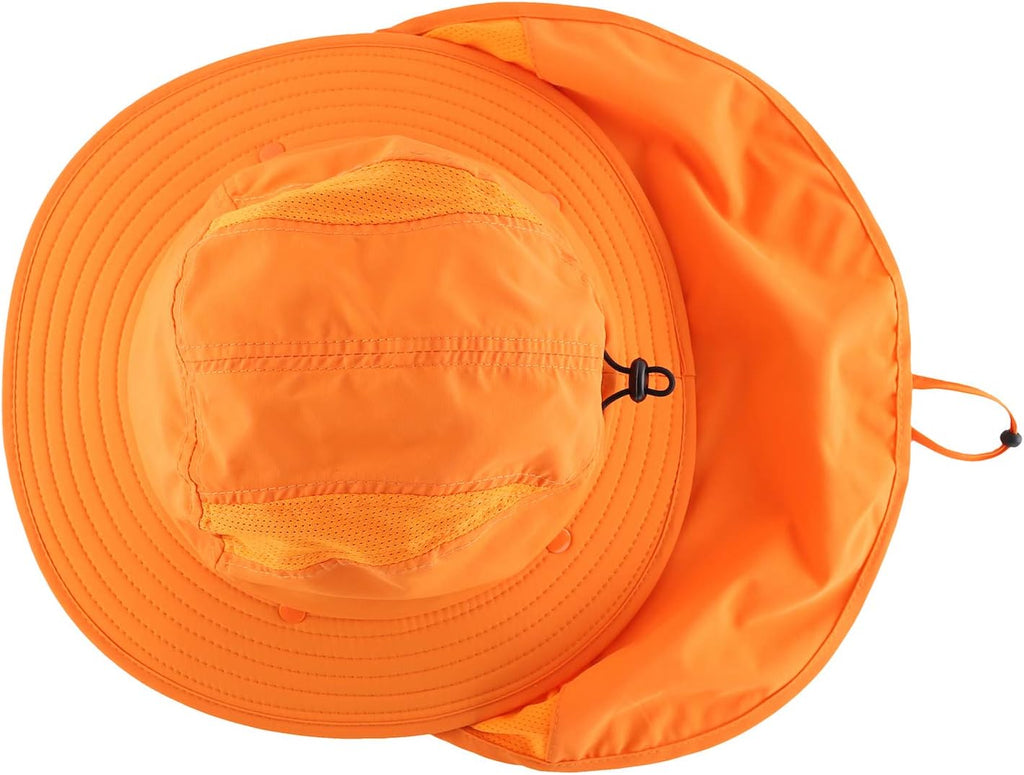 Home Prefer UPF 50+ Boys Sun Hat with Neck Flap Wide Brim Summer Beach Bucket Hat for Boys Girls Toddler Kids Safari Hat