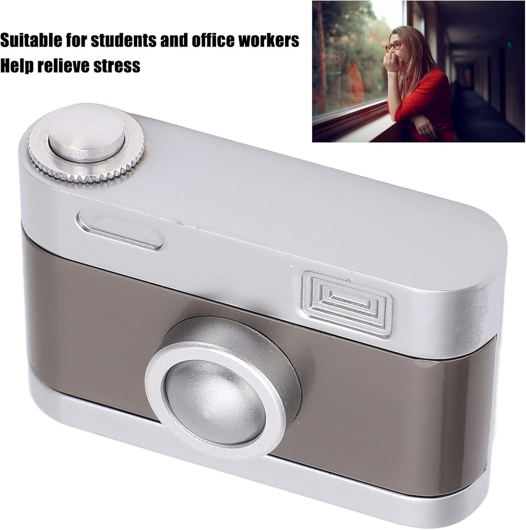 Adult Metal Press Click Anxiety Stress Relief Slider Toy Camera Shaped ADHD Push Slider Toy Sensory Toys Office Desk Toys