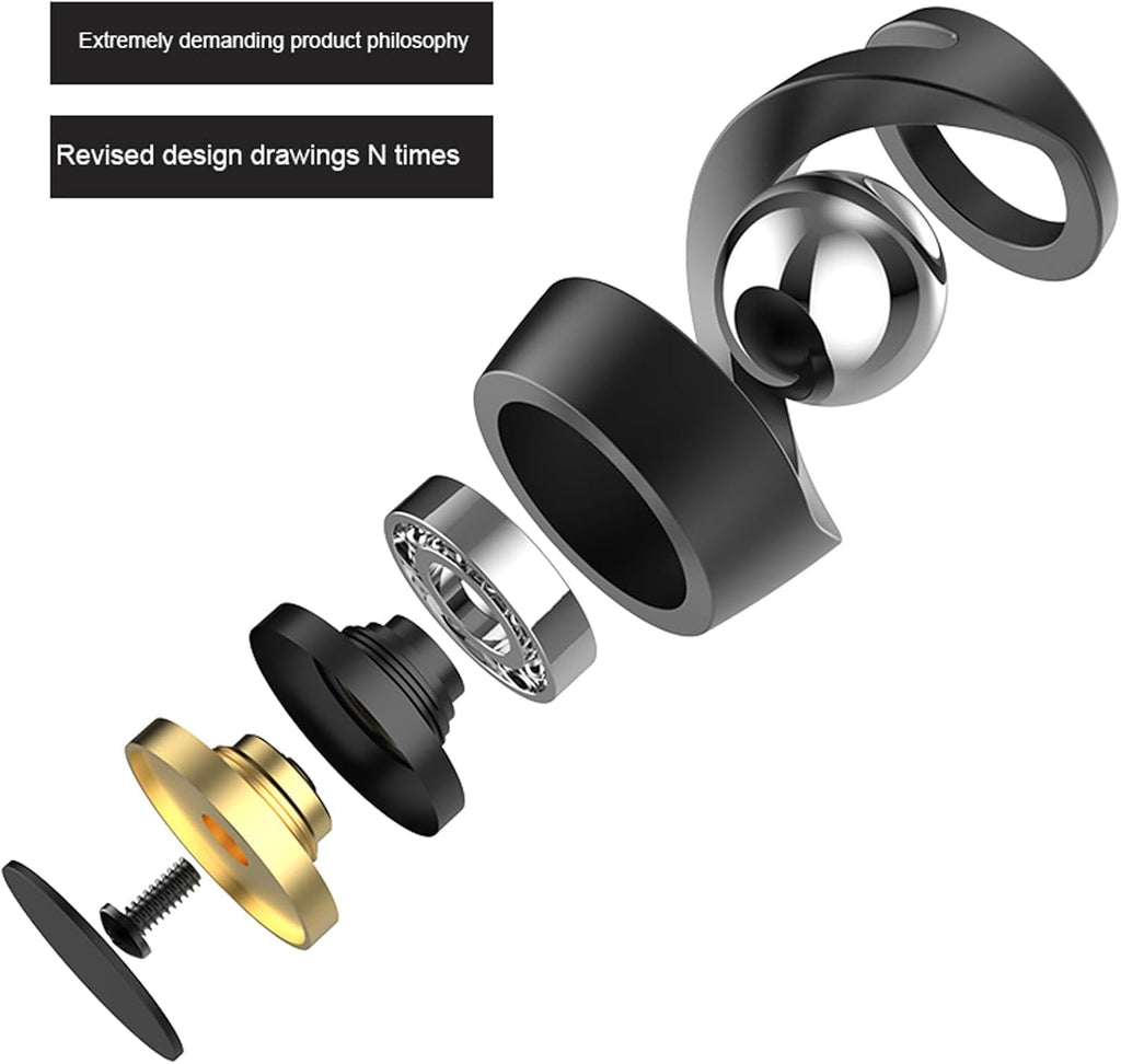 Fidget Toy Spinner, Kinetic Desk Toy, Metal ADHD Desk Toys for Office for Adults, Silent Balance Desk Fidget Toys for Party Favors, Birthday (Silver-Silver Ball)