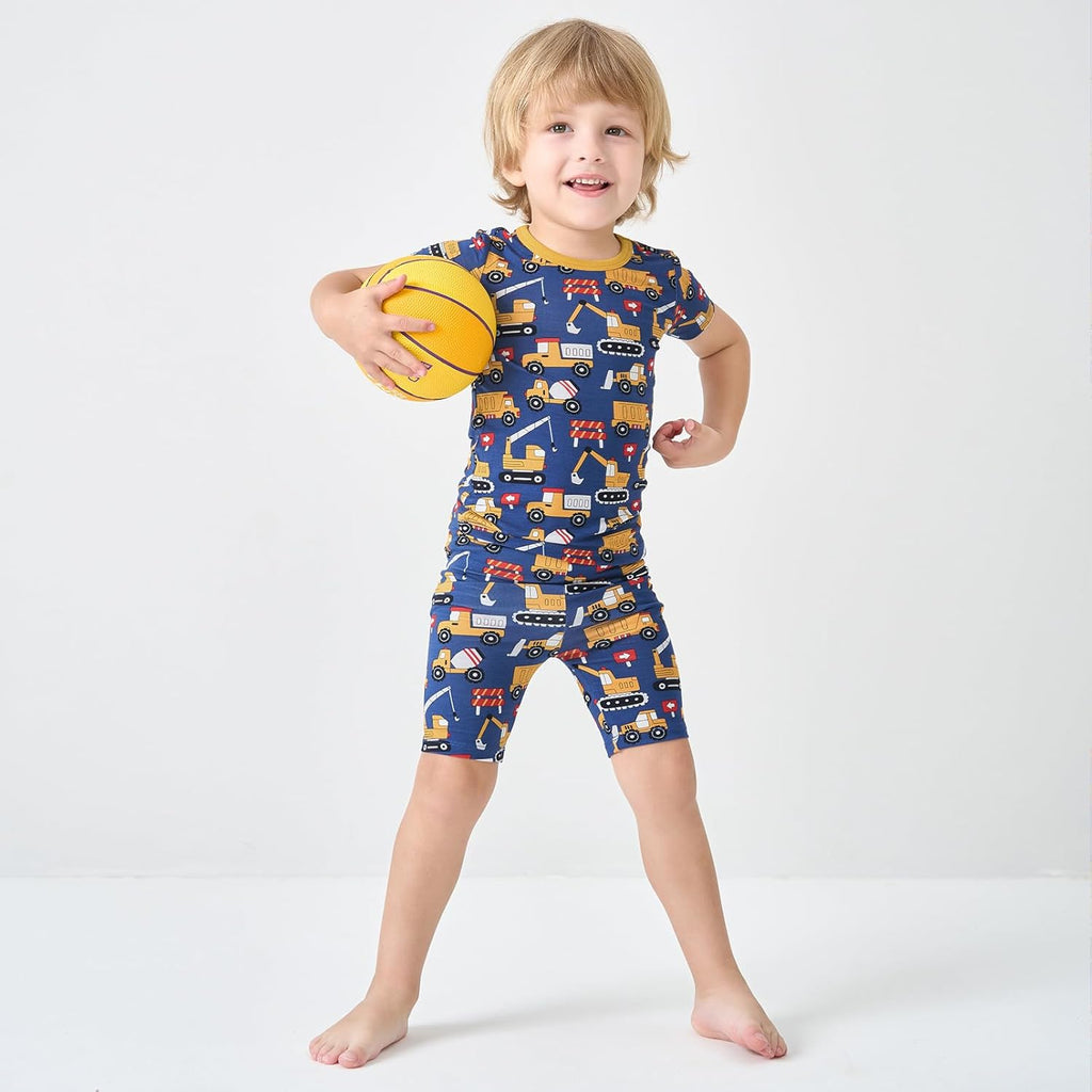 pureborn Baby Toddler Kids Viscose from Bamboo Pajamas Set Pjs 2pcs 18M-8Y