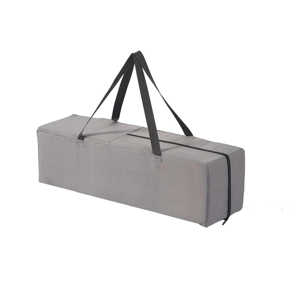 Pamo Babe Portable Crib Baby Playpen with Mattress and Carry Bag Grey