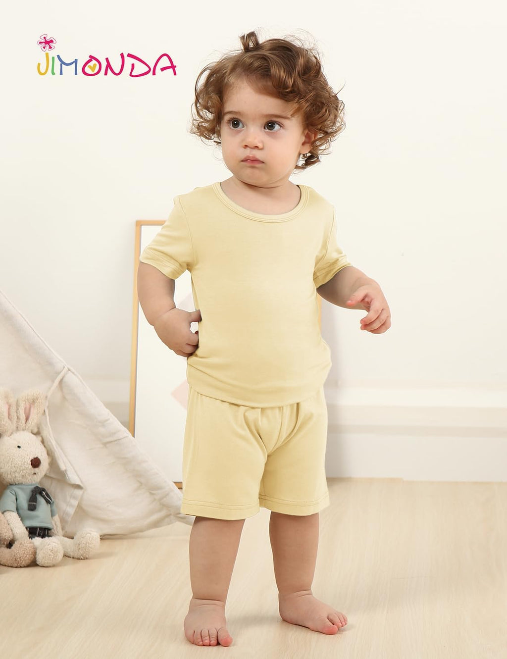 Jimonda Baby Boys Girls Pajama Sets Toddler Sleepwear Cool Jammies 2pcs Viscose from Bamboo PJs 18M-8Y