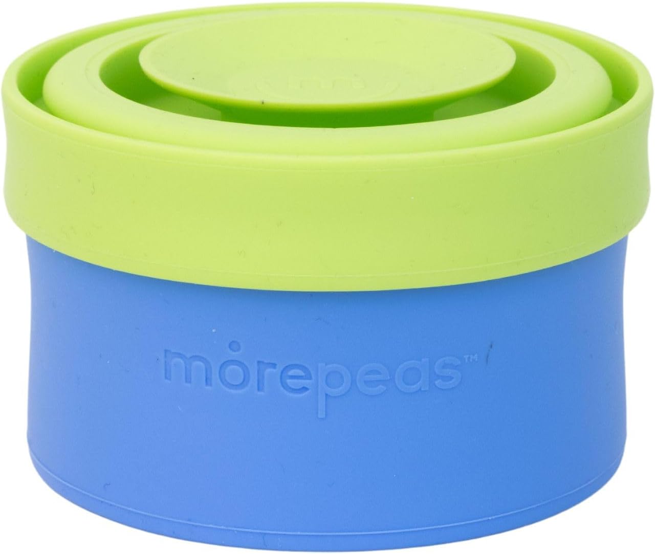 morepeas The Everything Snack Bowl - All-in-One Baby, Toddler & Kid Food Container - Travel Essential with Spill Proof Lid & Suction Base - Blueberry