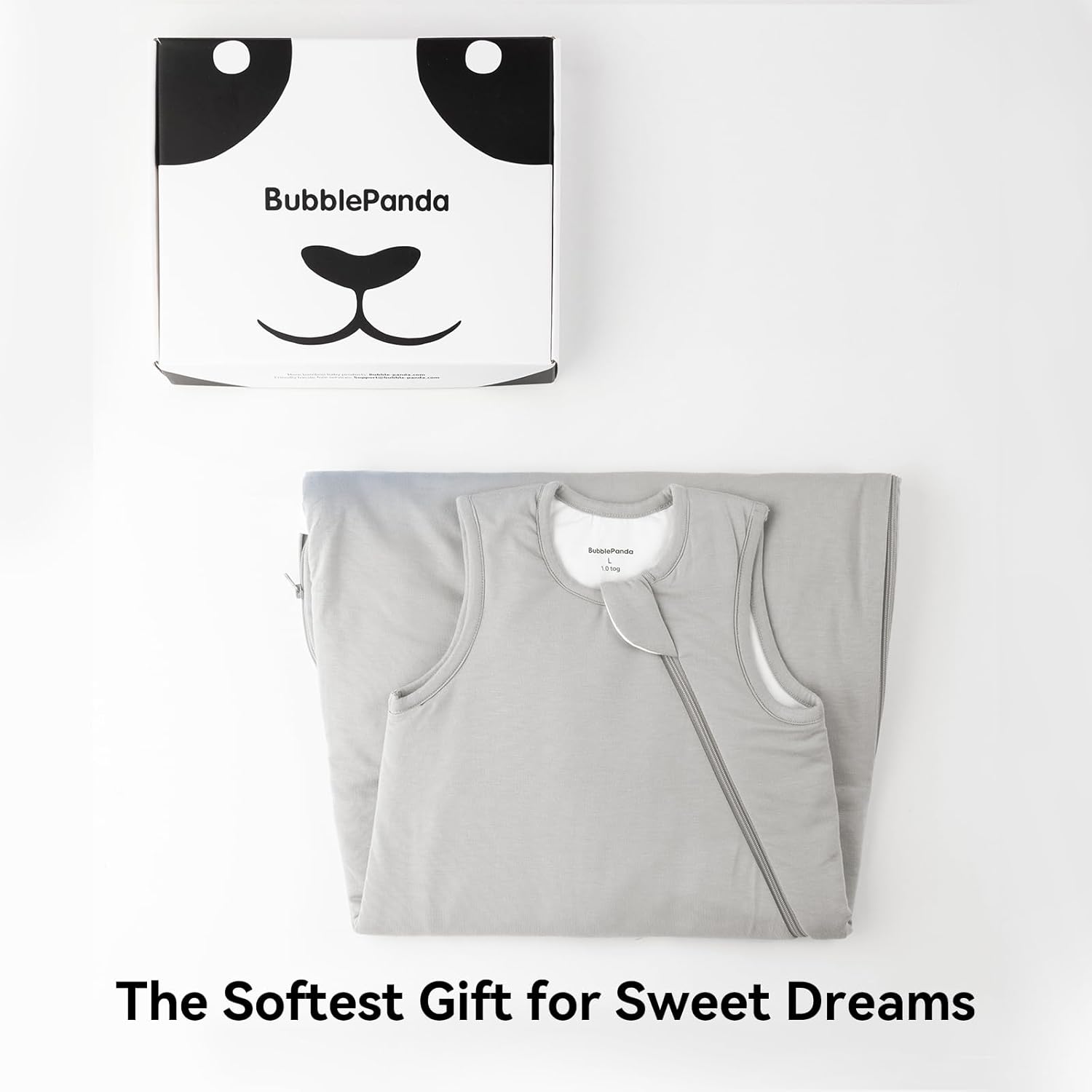 BubblePanda Rayon Made from Bamboo Sleep Sack 0-6 Months 0.5 Tog Soft Newborn Sleep Sack 3-6 Months for Infant Babies 2-Way Zipper Wearable Blanket Baby 0-3 Months