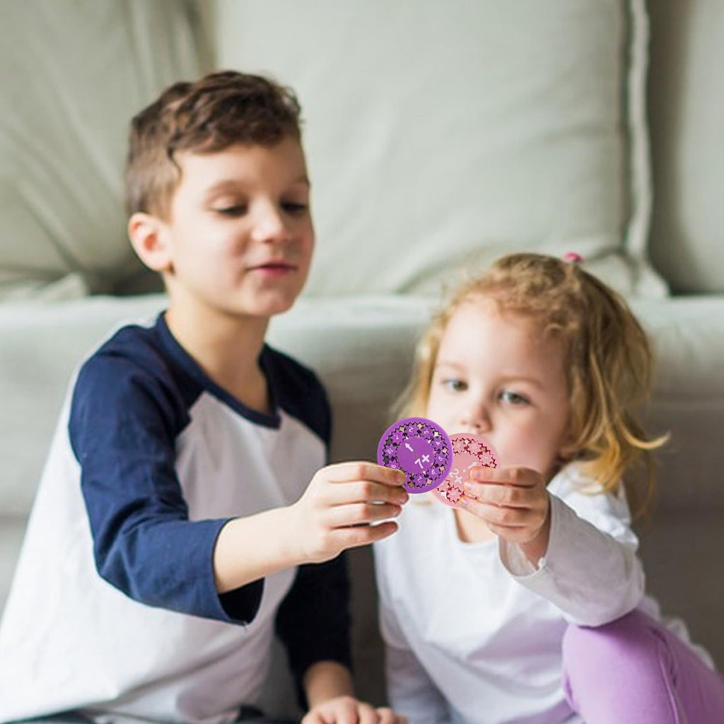 Math Fidget Spinners,Educational Math Fact Fidget Spinners - Learn Division & Multiplication - Perfect for Stimmers & Fidgeters (Add Or Subtract 9pcs)