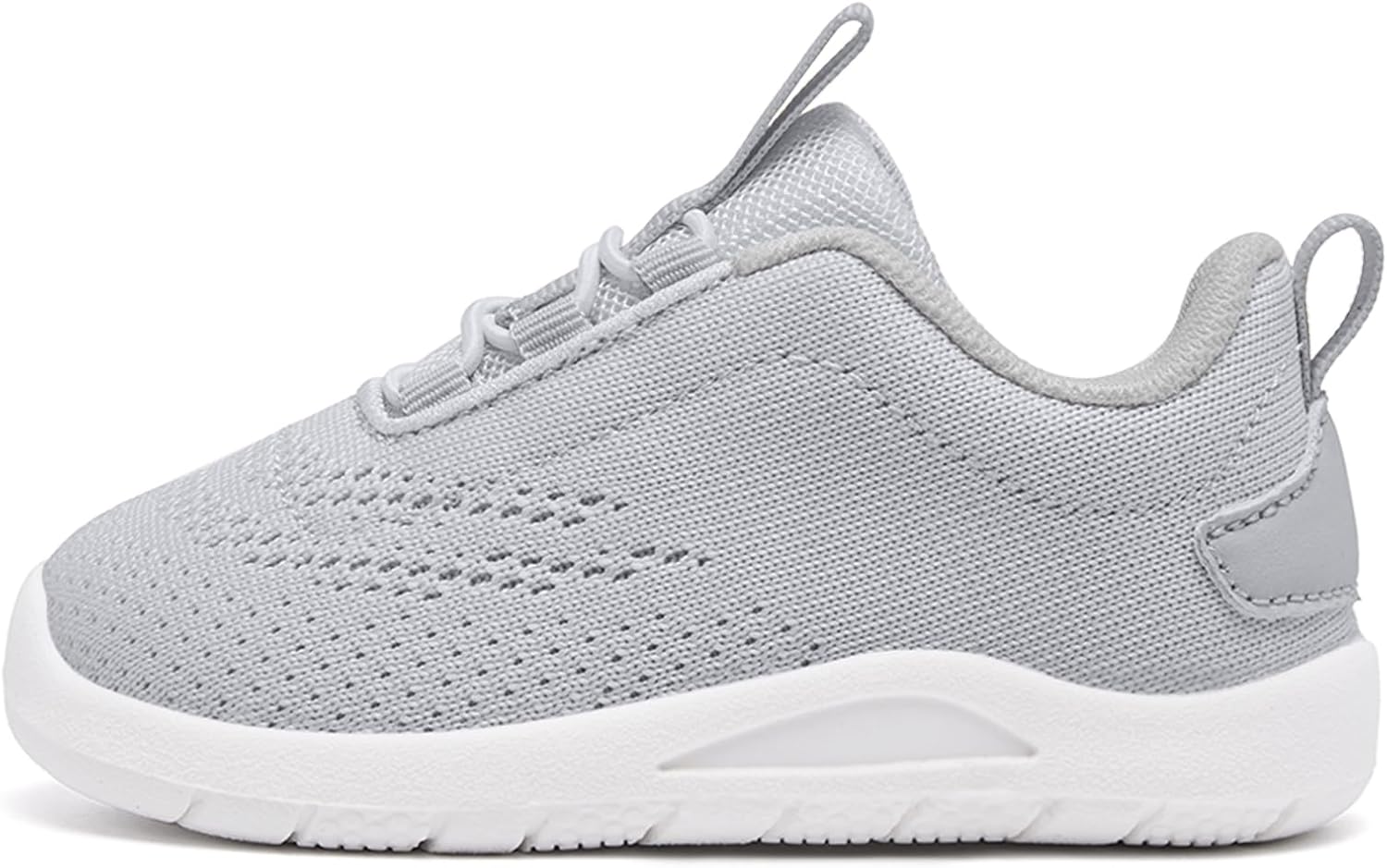 MORENDL Toddler Slip On Sneakers Baby Walking Shoes Non-Slip Breathable Unisex Pink Mesh Lace-Up Athletic Sneakers Infant Running Shoes