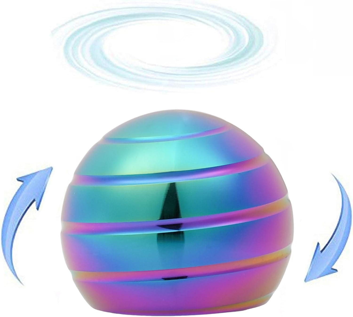 Desk-Kinetic-Toys Cool-Gadgets for Fidget: Cool-Stuff Thing Game Toy for Adult Teen Children Kid, Stress Relief Optical-Illusion Gifts for Office School Home Man Women Christmas Spinning 180 Seconds