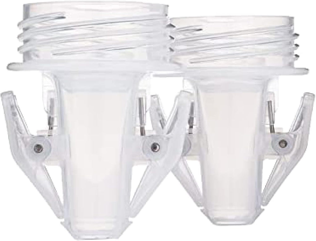 Motif Medical Pump-to-Bag Electric Breast Pump Adapter -Compatible w/Spectra S1 & S2 Breast Pump - Pump Adapter w/Twist Shield Connectors - 3-Step Time-Saving Nursing Pump Adapter (Set of 2)