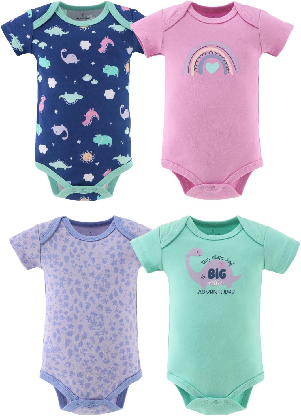 The Peanutshell Baby Girls' Bodysuits, Baby Girl Clothes, Newborn to 24m Baby Outfits, New Born Babygirl, Infant Clothing Set