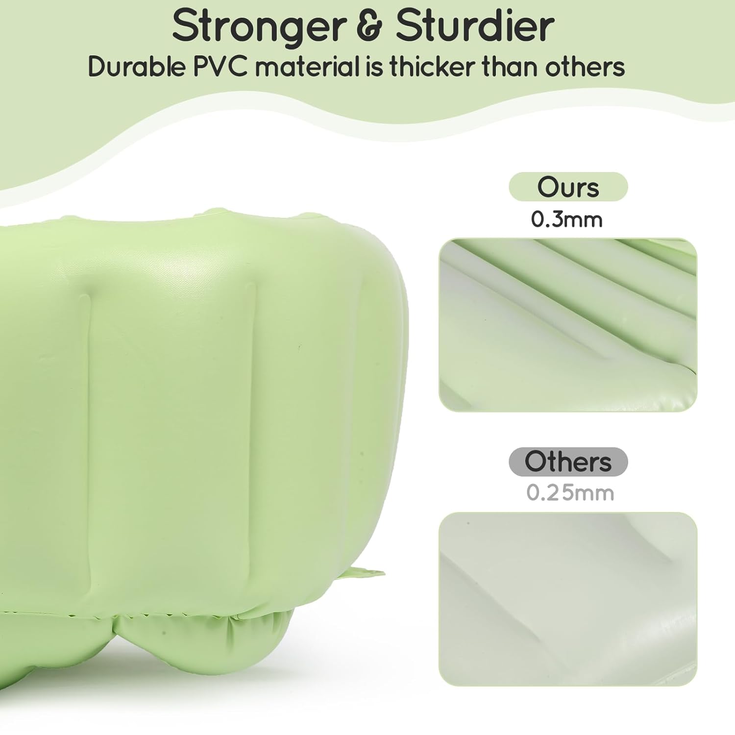 MINK Inflatable Bathtub for Toddlers - Portable Baby Tub with Collapsible Design for Easy Storage - Perfect for Newborns to Infants