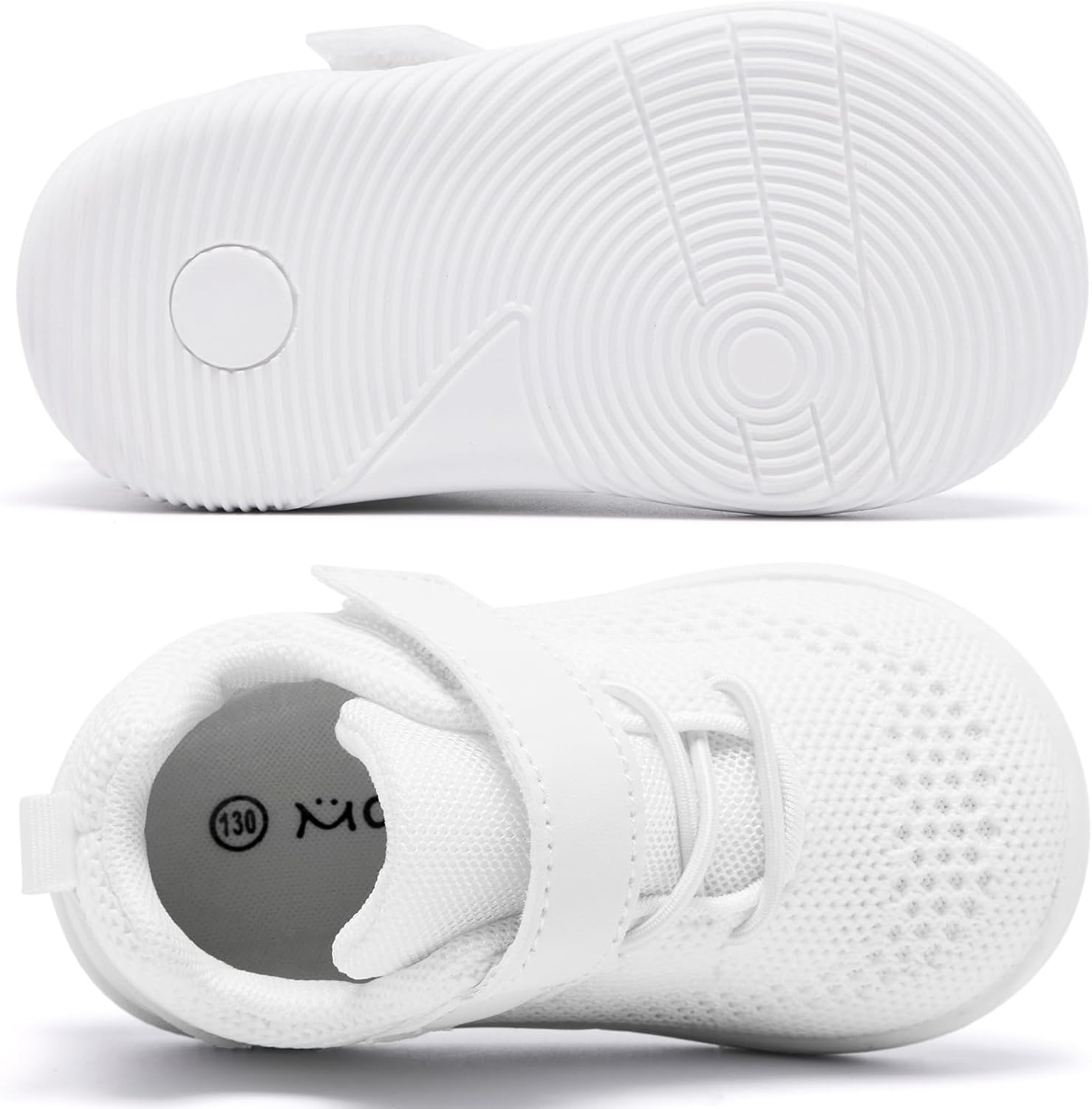 MORENDL Toddler Sneakers Baby Boys & Girls Barefoot Shoes Lightweight Breathable Walking Running Tennis Athletic Sport Shoes