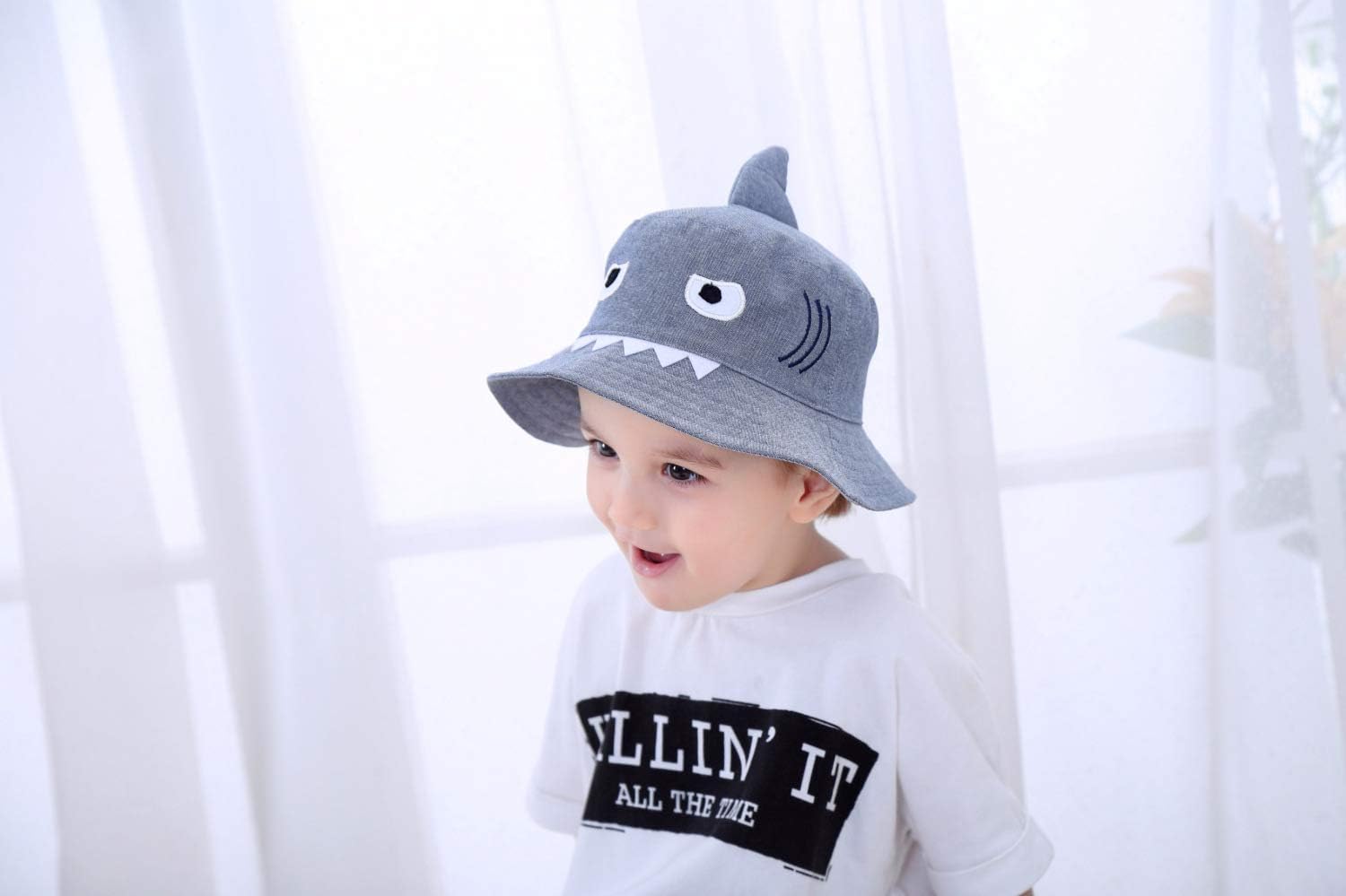 Kids Toddler Baby Boy Sun Hat Summer Bucket Hats with UPF 50+ UV Sun Protective