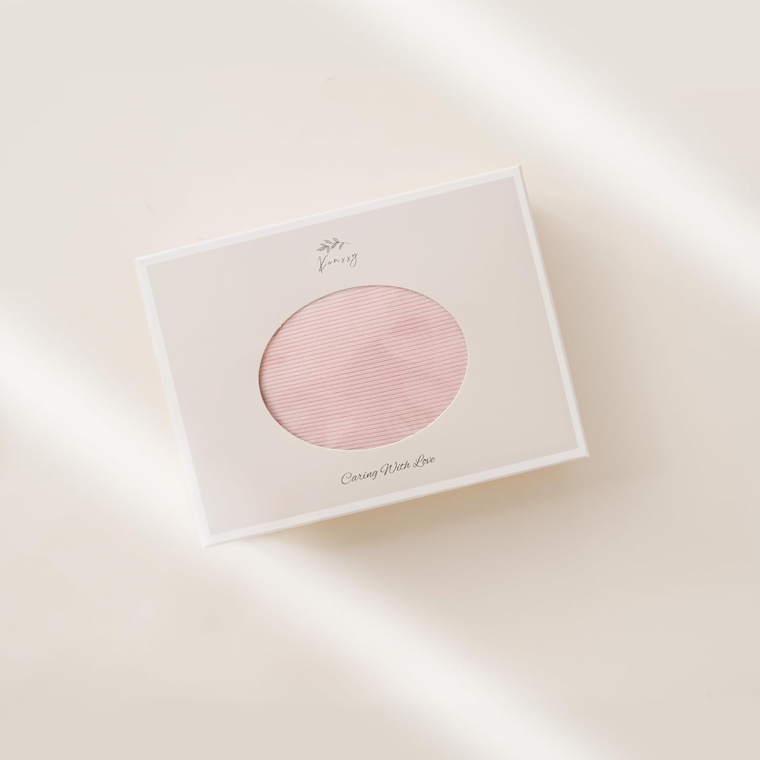 Konssy Knit Baby Blanket 2 Pack, Soft Ribbed Swaddle Receiving Blankets for Boys & Girls, Lightweight Cozy Swaddling Wrap for Newborns, Infants, & Toddlers, 33x42 Inch (Blossom,Pink)