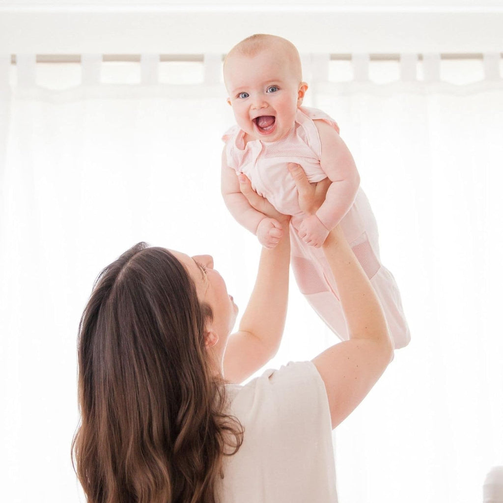 Happiest Baby Sleepea 5-Second Swaddle - 100% Organic Cotton Baby Swaddle Blanket - Doctor Designed Promotes Healthy Hip Development (Rose Stars, X-Large)