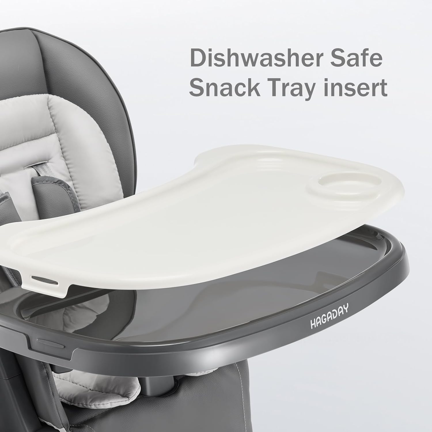 6 in 1 Convertible High Chairs for Babies and Toddlers,Portable High Chair with Dishwasher Tray and 4 Wheel,Booster Seat for Dining Table,Foldable Toddle and Baby Feeding Highchair (Gold-Grey)