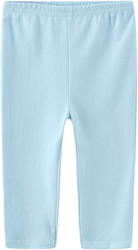 Unisex Newborn Baby Cotton 4-Pack Pants Embroidery Pringting Casual Leggings 0-24 Months for Boys and Girls