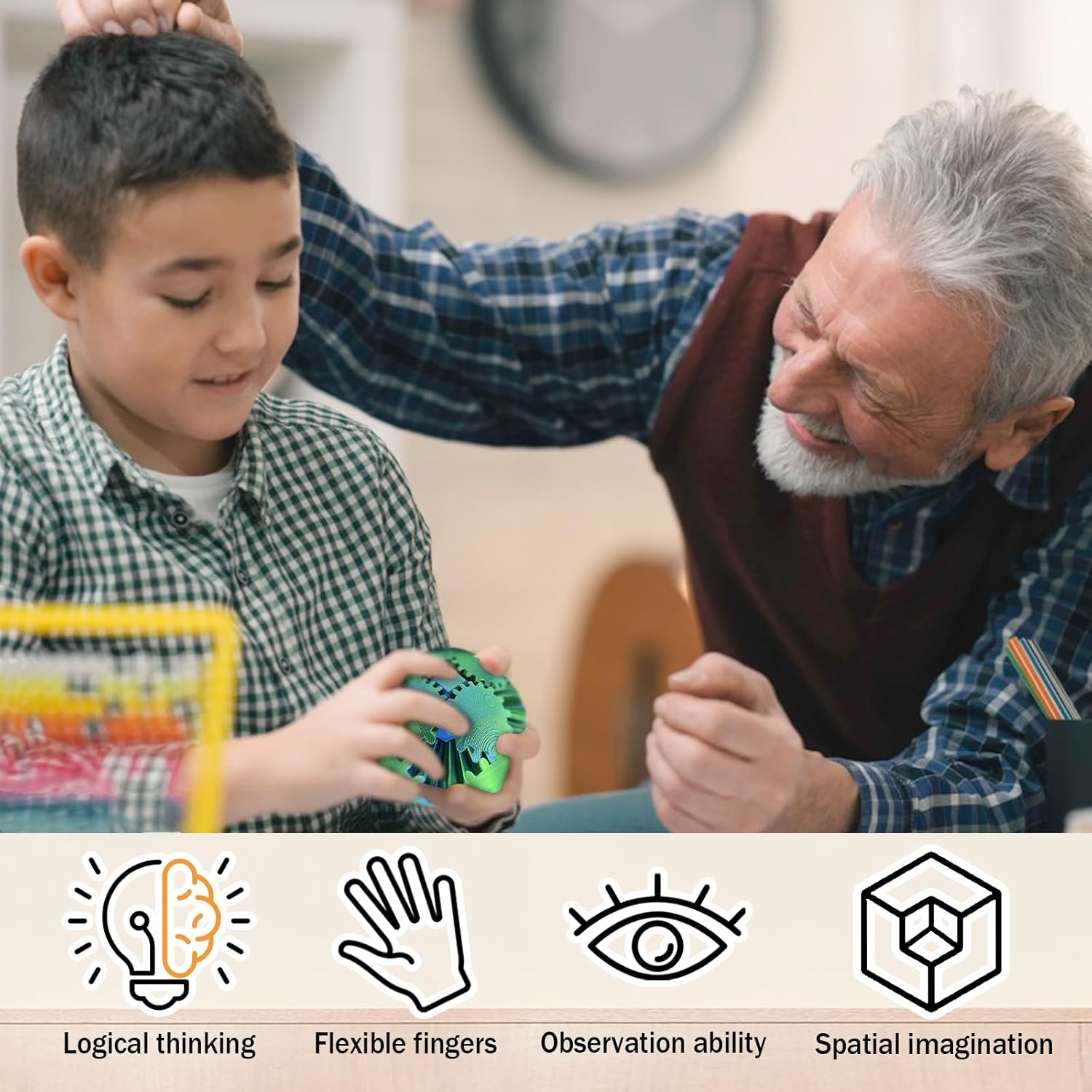 Interactive 3D Printed Gear Ball - Fun Fidget Toy for Kids and Adults - Perfect for Indoor and Outdoor Play - Durable Design for Endless Entertainment