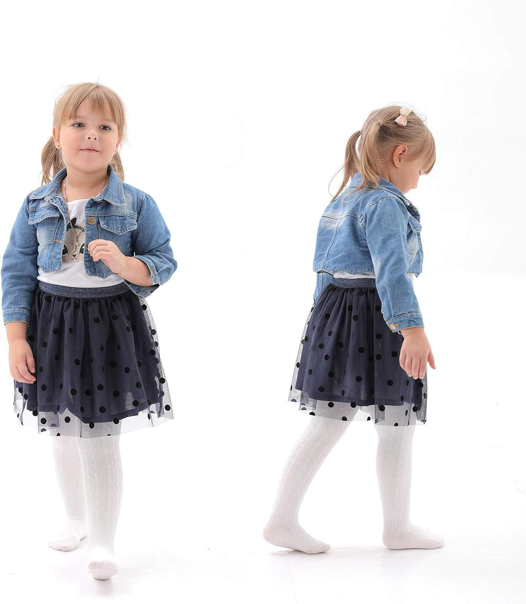 EPEIUS Baby Girl Tights Thick Cable Knit Leggings Stockings Cotton Pantyhose for Newborn Infant Toddler 3/4/5/6 Pack