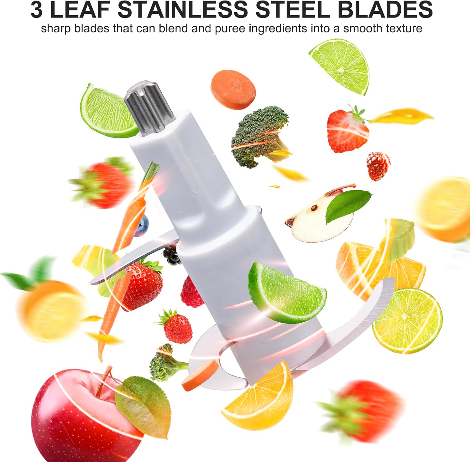 Bear Baby Food Maker, Baby Food Processor Set with Baby Food Containers, Silicone Spoons, Baby Food Puree Blender for Fruit, Vegetable, Meat, Make Fresh and Nutritious Meals for Your Little One