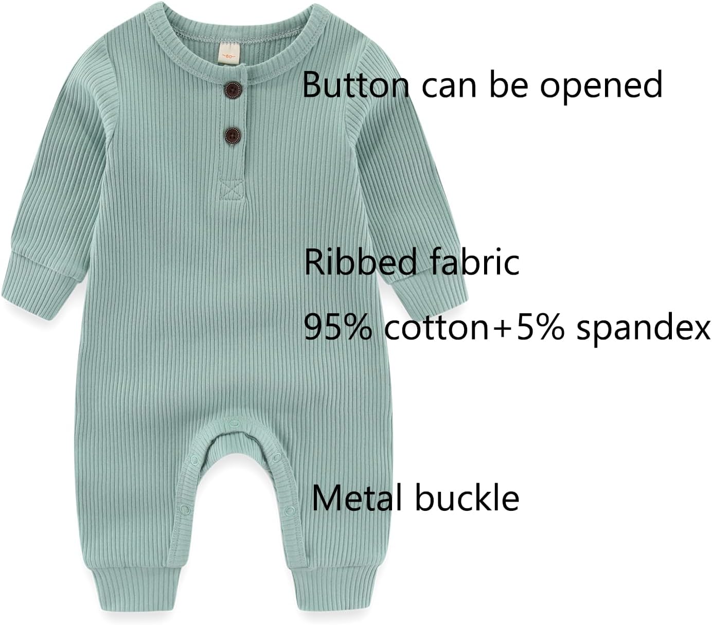 Baby Bodysuit and Pant Sets Ribbed Romper Soft Newborn Boy Girl Clothes Outfits Layette Gift Set