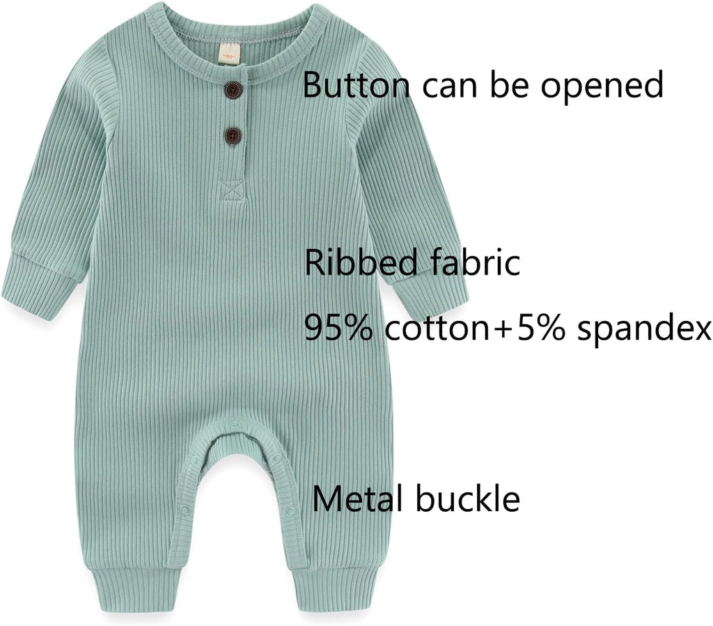 Baby Bodysuit and Pant Sets Ribbed Romper Soft Newborn Boy Girl Clothes Outfits Layette Gift Set