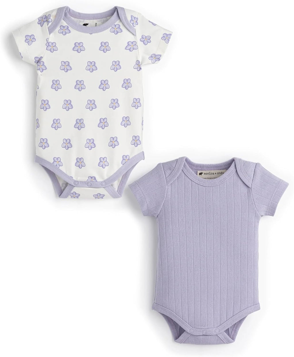 MONICA + ANDY Baby Organic Short Sleeve Jack + Jill Bodysuit