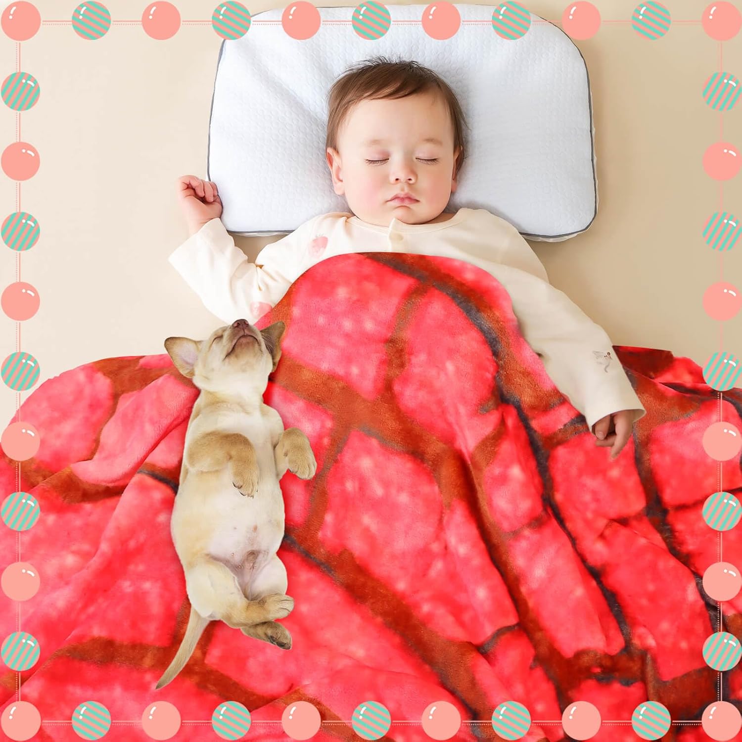 Concha Blanket Baby Stuff Shower White Elephant Gifts for Kids Throw Blankets Wrap Newborn Swaddle Toddler Boy Girl Party Novelty Gag Pets Soft Fleece Sweet Shell Bread 40in