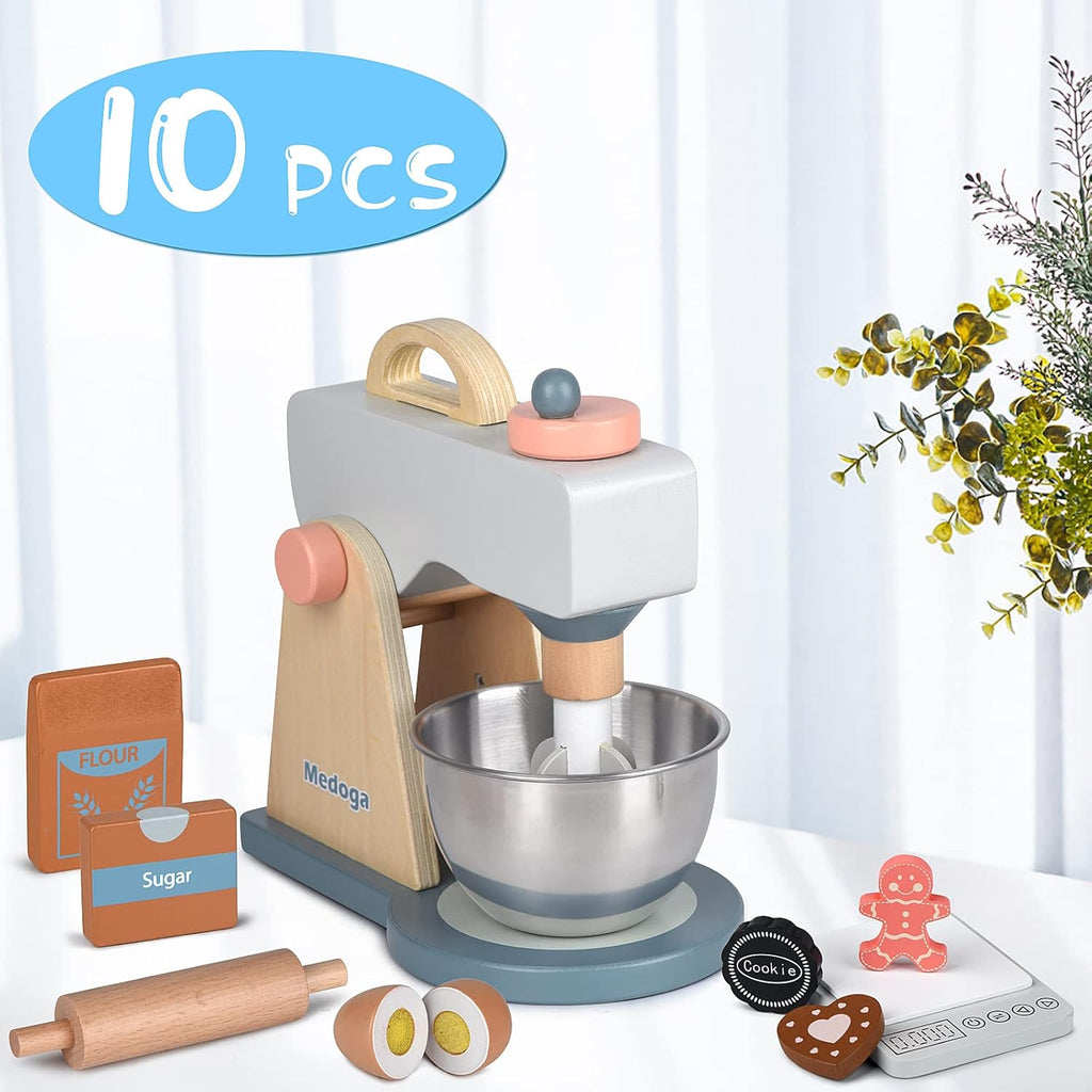 Play Kitchen Accessories Wooden Mixer Set  (Mixer Set)