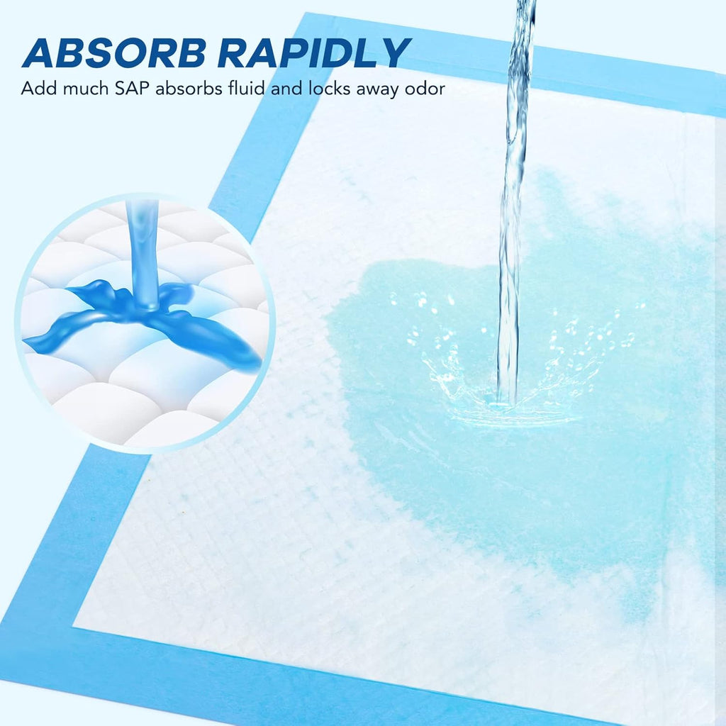 Disposable Changing Pad Pack of 50 Baby Incontinence Pad Diaper Changing Pads UnderPads Ultra Soft Super Absorbent Waterproof Mat 13 x18 in
