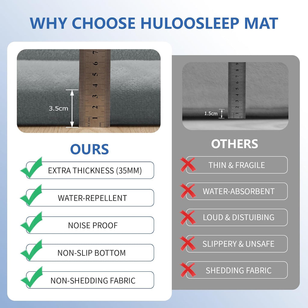 Baby Play Mat for Floor,1.3" Thick Elasti-Foam 74×50 Playpen Mat for Toddlers Infant Kids,Water-Repellent Soft Coral Velvet for Tummy Time, Non-Slip Backing for Crawling,Tatami Style(Light Grey)