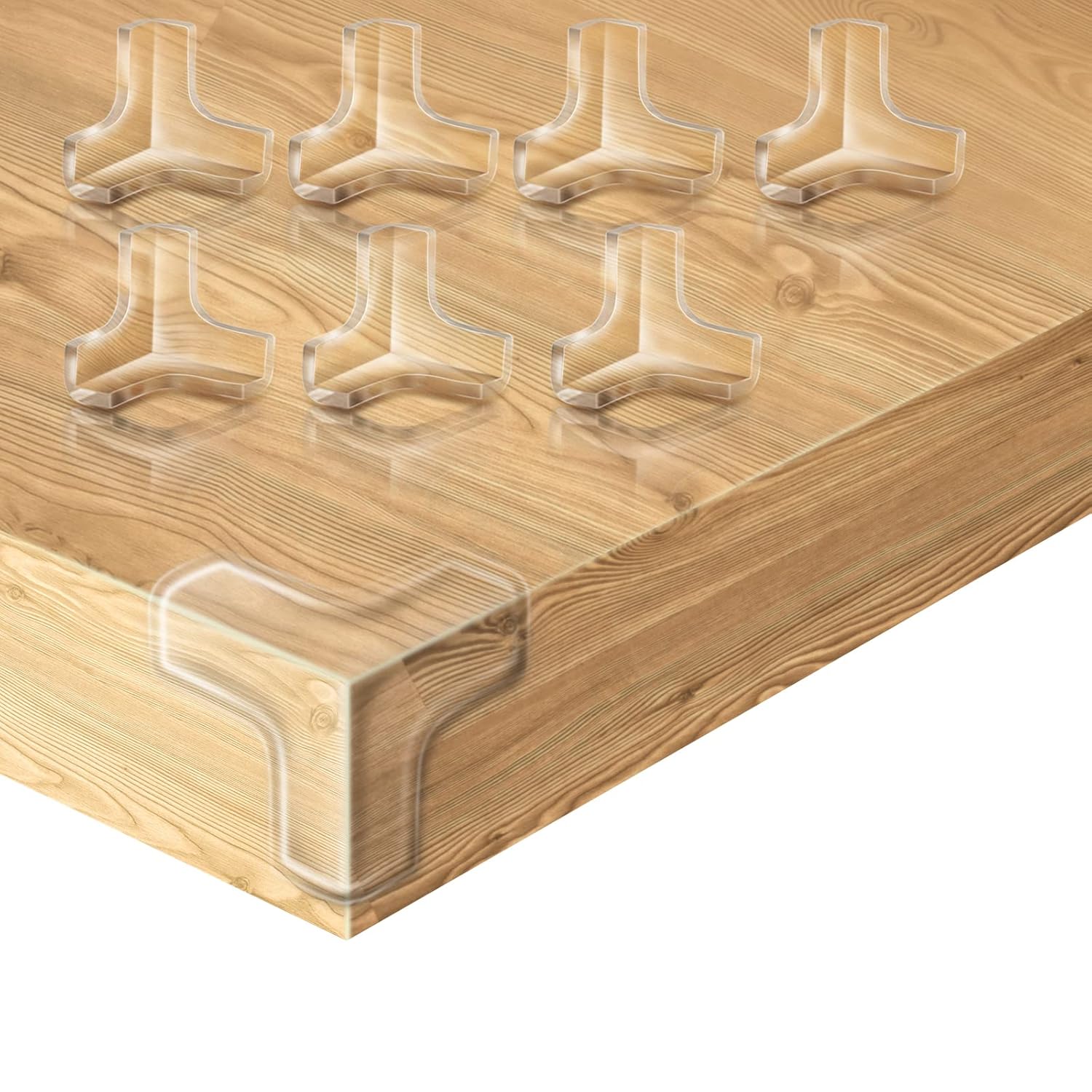 20 Pack Corner Protectors, Clear Corner Guards Table Edge Protectors, Baby Safety Corner Bumpers Covers, Furniture & Sharp Corner Baby Proofing, T-Shaped