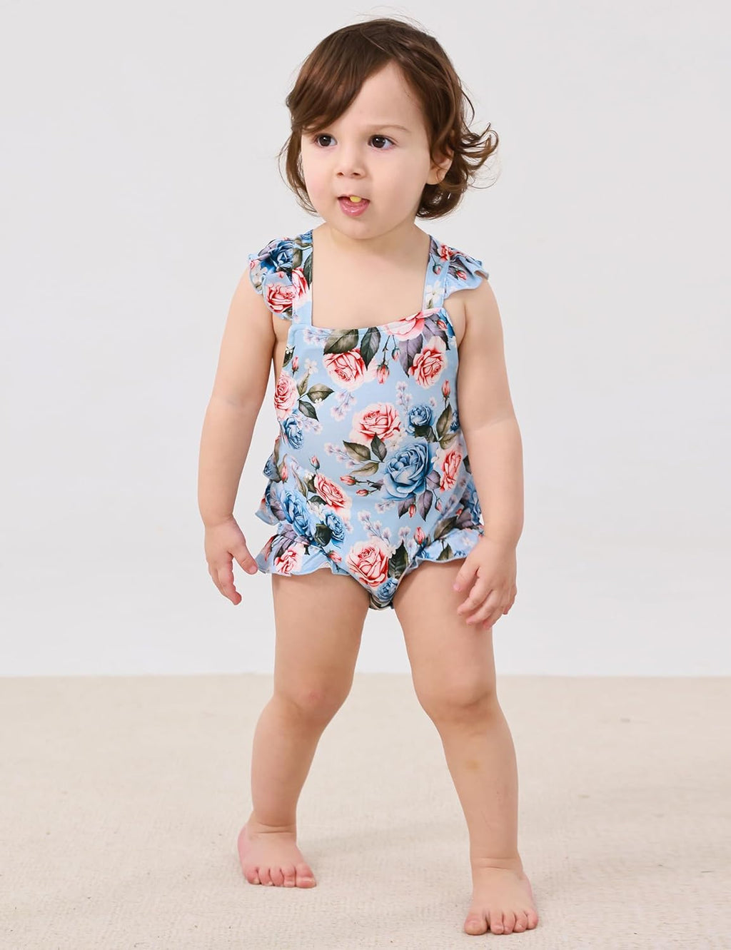 Bamboo Viscose Baby Romper Infant Girl Ruffle Sleeveless Newborn Baby Girl Bodysuit