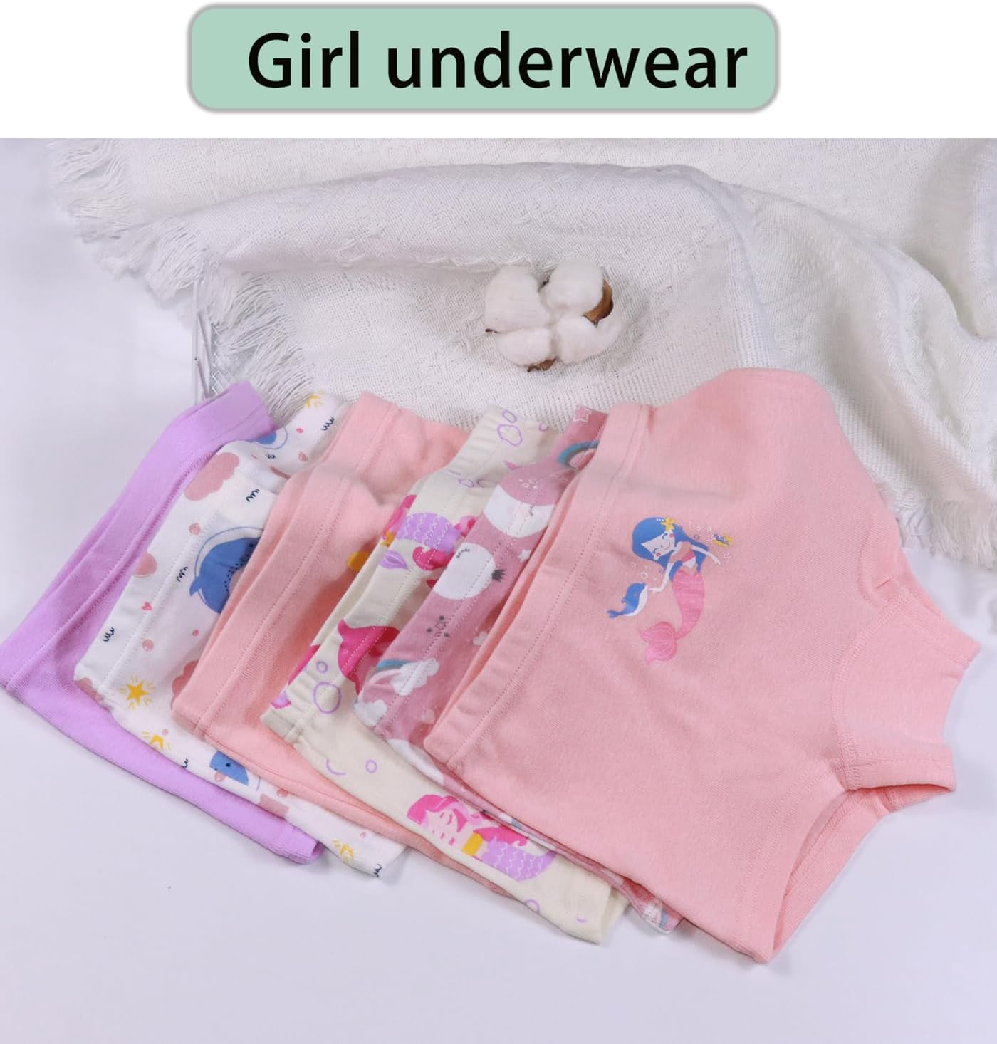 Boboking Soft Cotton Girls' Panties Boyshort Little Girls' Underwear Toddler Undies