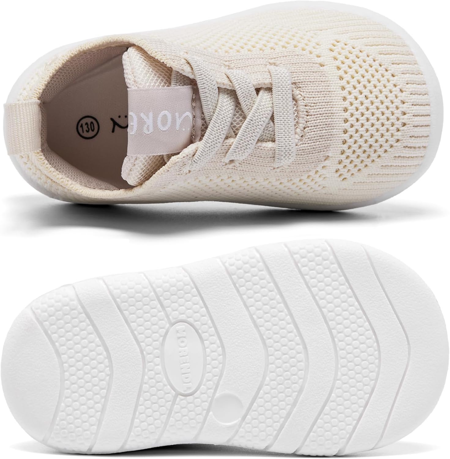 MORENDL Toddler Shoes Baby Walking Sock Shoes Infant Sneakers 0-4 Years Boy Girl Barefoot Tennis Shoe Non-Slip Brethable