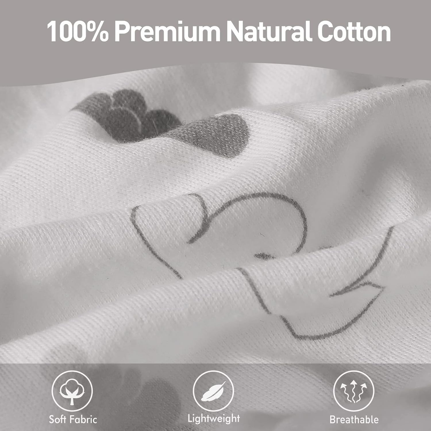 Organic Baby Swaddle Sleep Sacks, 2-Pack Swaddles for Newborns Baby Essentials, Infant 0-3 Months, 100% Cotton Soft & Snug Adjustable Wrap Nursery Swaddling Blankets Improves Sleep